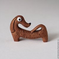 Curved Dachshund Figure