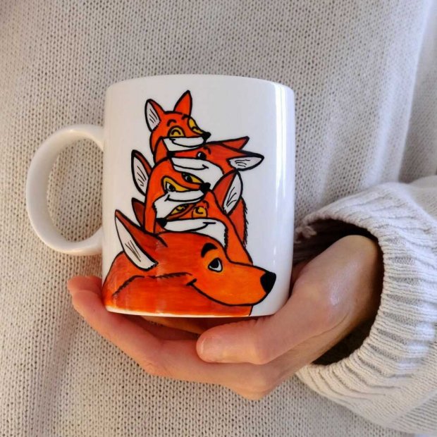 Family of Foxes Mug