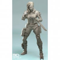 Cyborg Assassin Figure (Unpainted) ver2