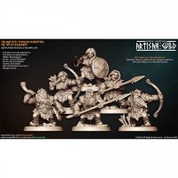 Dwarves clan warriors without helmets with masks Figure (Unpainted)
