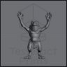 The Jubilant Toadman Figure (Unpainted)