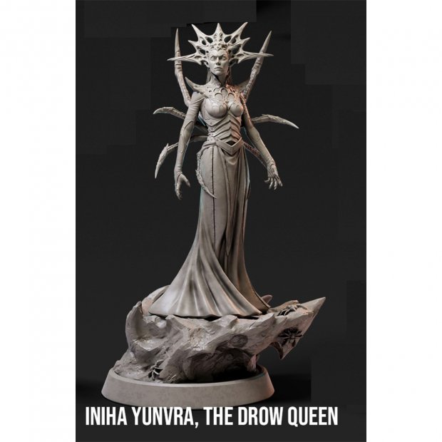 Iniha Yunvra - The Drow Queen Figure (Unpainted)
