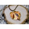 Drops On Leaf V.3 Pendant Necklace
