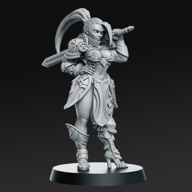 Skyla Warrior Figure (Unpainted)