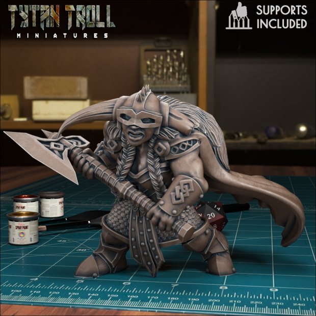 Angela Dwarf Figure (Unpainted)