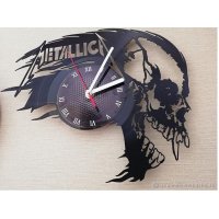 Handmade Metallica Vinyl Wall Clock