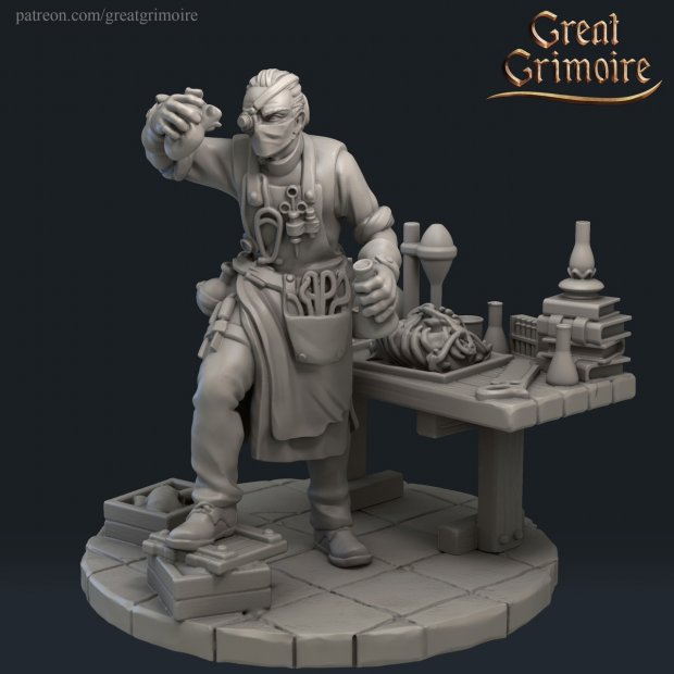 Mad Alchemist Figure (Unpainted)