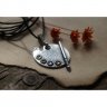 Handmade Old Artist's Palette Pendant Necklace