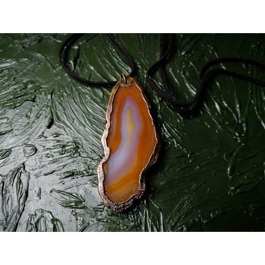 Agate Lake Pendant Necklace