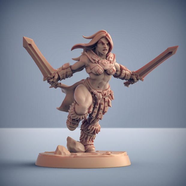 Barbarian Angra, warrior of Dragon Peak Figure (Unpainted)