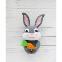 Hare With Carrot (14 cm) Plush Toy