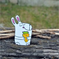 Hare's Happiness Brooch