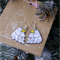 The Moomins - Moomintroll and Snork Maiden Earrings