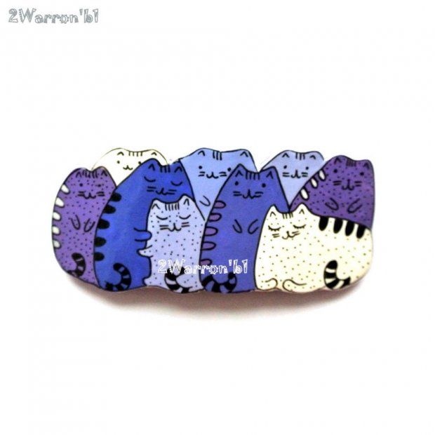 Cute Cats Barrette
