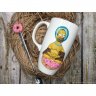 Handmade Homer With Donuts Mug And Spoon