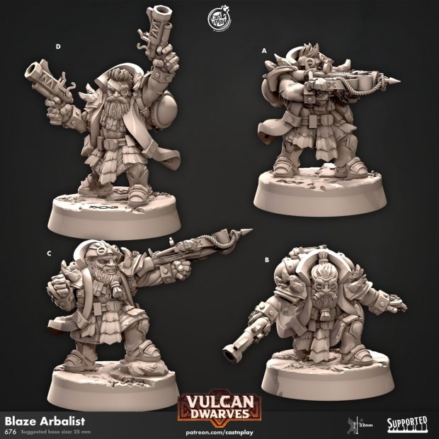 Blaze Arbalist Figure (Unpainted)