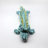 Squeaky Alligator Dog Toy (Blue)