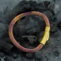 Beaded Bronze Bracelet