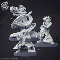 Halfling Mage Figure (Unpainted)