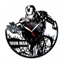 Handmade Marvel - Iron Man Vinyl Clock Wall