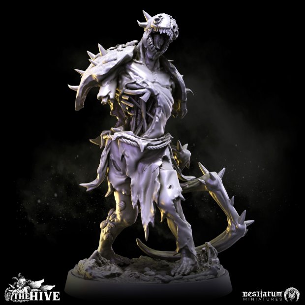Spiny Chitin Slave Figure (Unpainted)