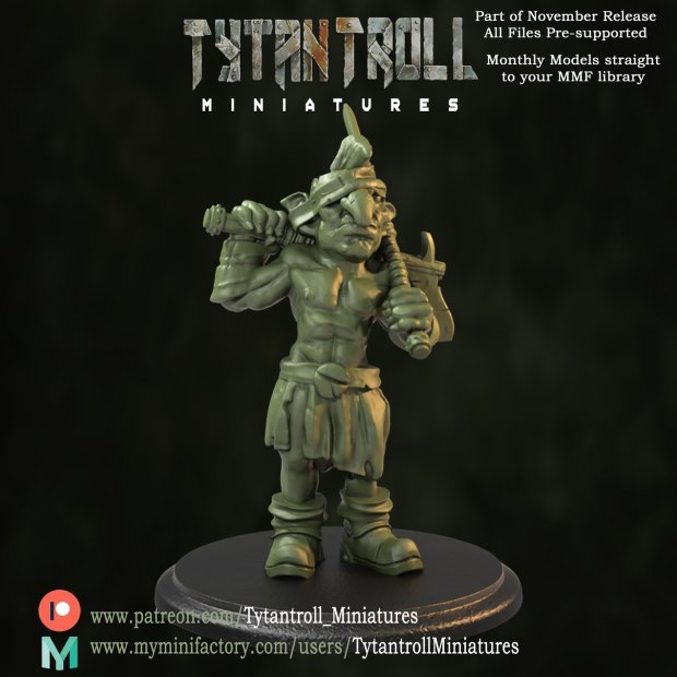 One-Eyed Goblin Bandit Figure (Unpainted)