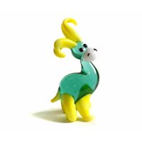 Turquoise-yellow Donkey Figure