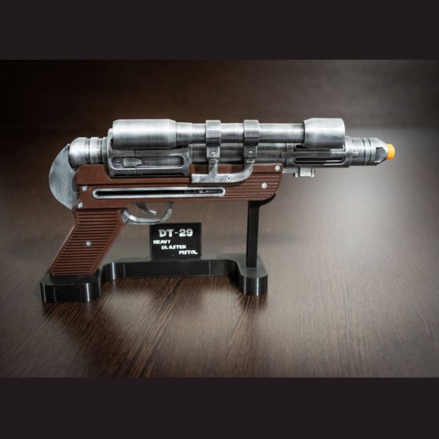 DT-29 Heavy Blaster Pistol - Star Wars Cosplay Prop