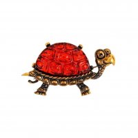 Handmade Cartoon Turtle Brooch