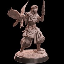 Southern Wizard with Falcon Figure (Unpainted)