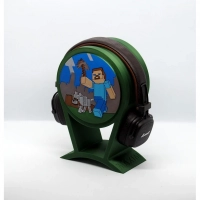 Minecraft - Steve And Creepers Headphone Stand