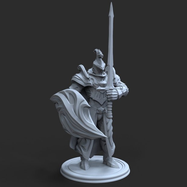 Elite knight before battle Figure (Unpainted)