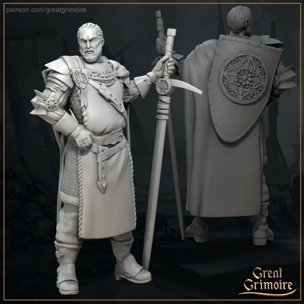 Knight Captain Figure (Unpainted)