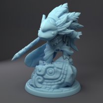 Battle Axolotl Figure (Unpainted)