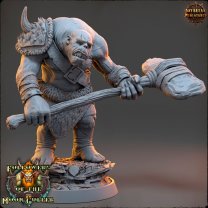 Zabadan is a Fierce Destroyer, A Barbarian Ogre Figure (Unpainted)