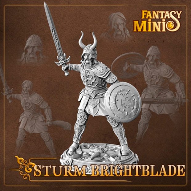 Sturm Brightblade Figure (Unpainted)