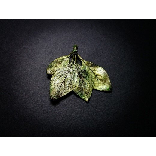 Cherry Leaf Pendant Necklace