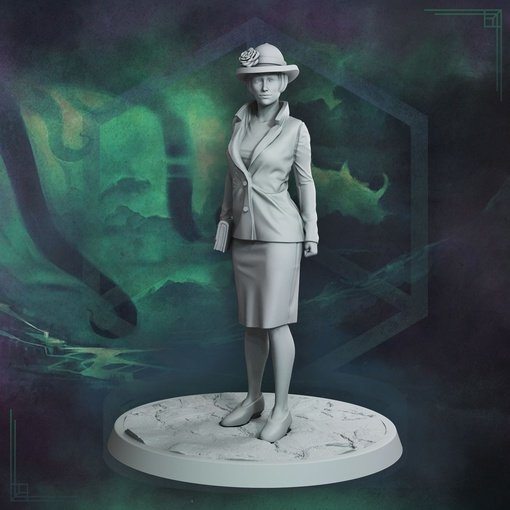 Alessandra Dzordzi, Countess - Ancient Horror Figure (Unpainted)
