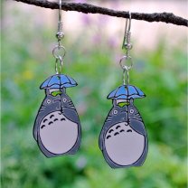 My Neighbor Totoro - Totoro with Umbrella Earrings