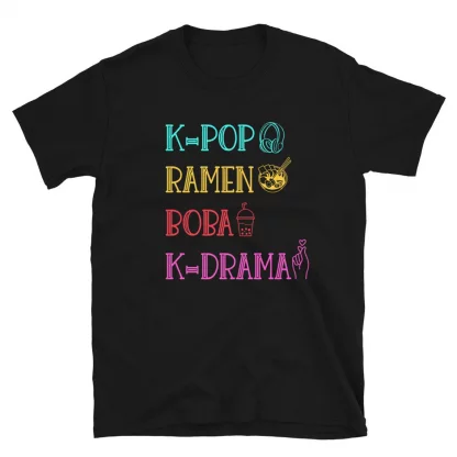 K-Pop Ramen Boba K-Drama T-Shirt