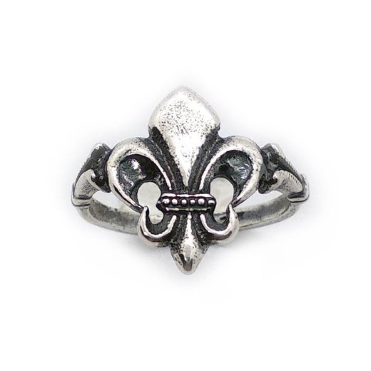 Handmade Heraldic Lily Ring