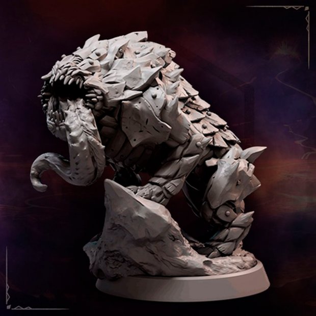Kanolot, A Powerful Fiend Figure (Unpainted)