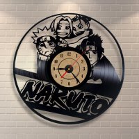 Handmade Naruto Vinyl Clock Wall