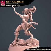 Elf Archers - Rebel Captain Figure (Unpainted)