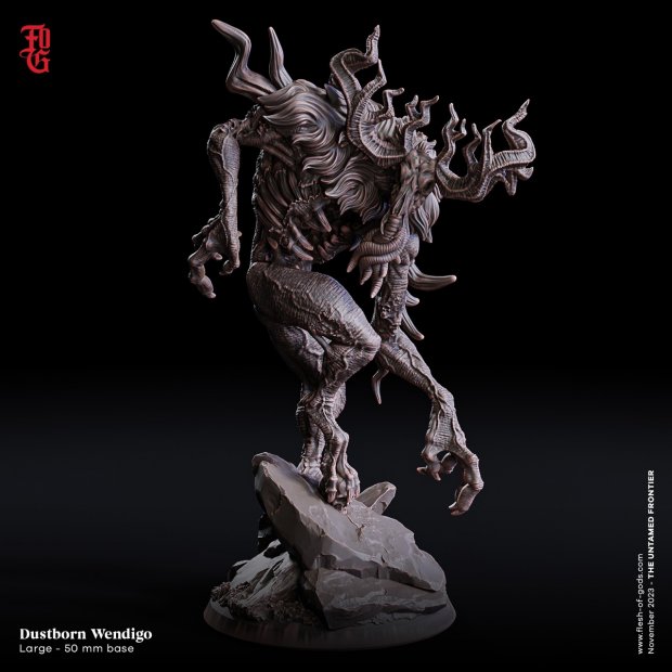 Dustborn Wendigo Figure (Unpainted)
