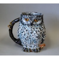 Eagle Owl Mug With Decor