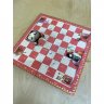Handmade Little Girl Among Animals (Pink) Everyday Chess