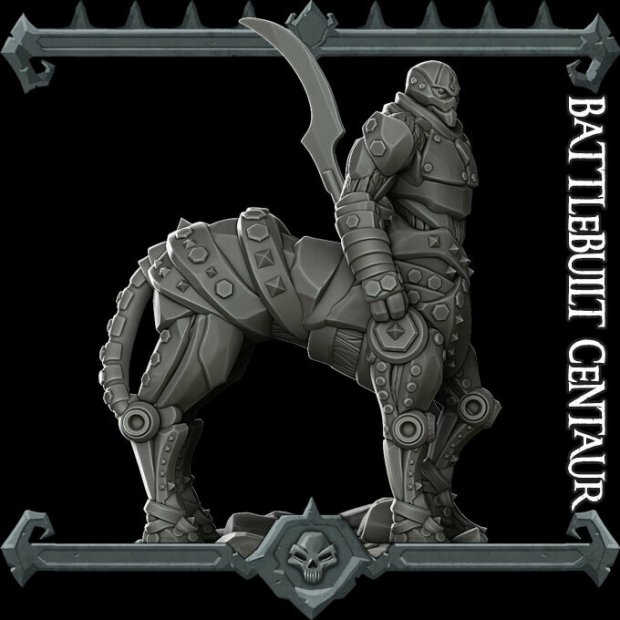 Battlebuilt Centaur Figure (Unpainted)