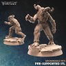 Tyke Mounted on Yeti Figure (Unpainted)