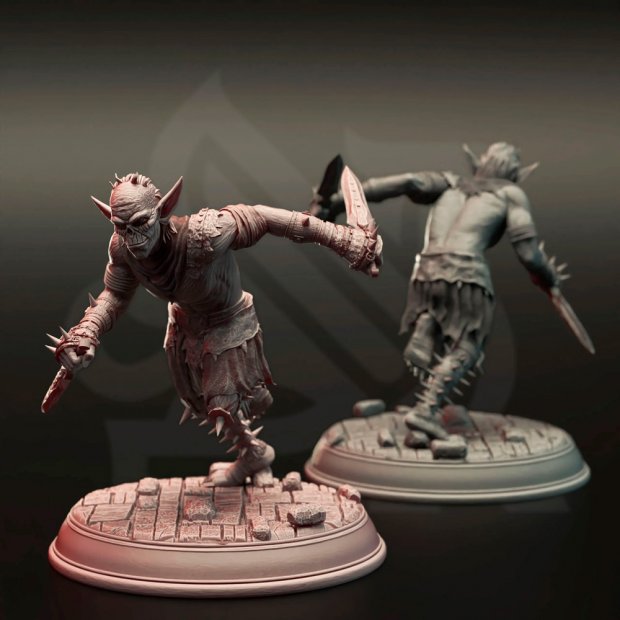 Goblin Assassin, Dagger Master Figure (Unpainted)